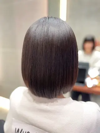 ミディアム 海老名パーマモデル くによしのヘアスタイル