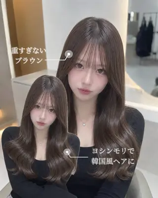 ロング カラー naho💚 カットモデル✂️.⋆のヘアスタイル