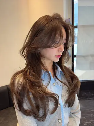 ロング 海野翔吾🇨🇳 ワンホンレイヤーのヘアスタイル