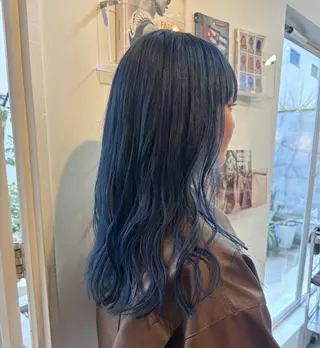 セミロング カラー Tsukasa/ ハイトーン/寒色のヘアスタイル