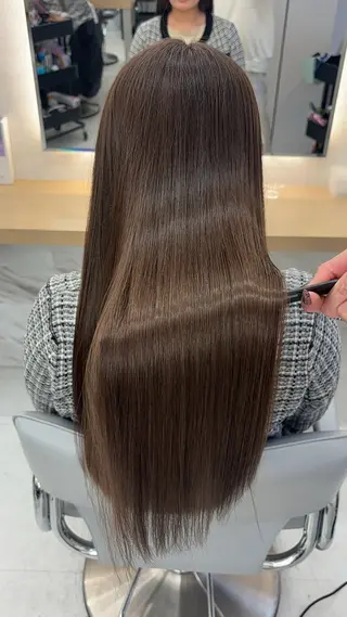 ミディアム 今話題の艶髪矯正 美艶カラー/FUKAのヘアスタイル