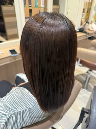 ミディアム パーマ 韓国ヘアメイク🎀/ 縮毛矯正✨山本媛香のヘアスタイル