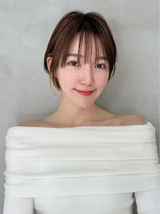 ショート 縮毛矯正/レイヤー taiga🐯のヘアスタイル