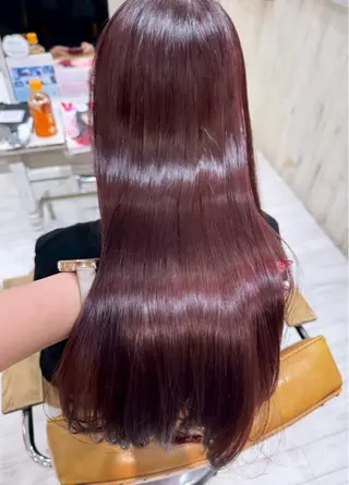 ロング カラー 森下 乃安のヘアスタイル
