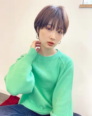ショート カラー 大人女性ショート専門 tomodaのヘアスタイル