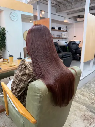 ロング カラー まさと/ブリーチなし カラーレイヤーカットのヘアスタイル