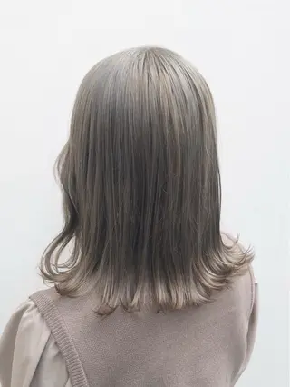 ミディアム カラー ヘアアレンジ TOKI /透明感/原宿のヘアスタイル