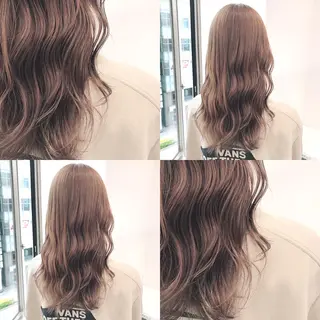 セミロング カラー パーマ ヘアアレンジ メンズ キッズ ネイル マツエク・マツパ 上品＆韓国風 🥀海心🥀のヘアスタイル