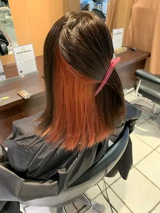 ミディアム カラー パーマ ヘアアレンジ メンズ キッズ ネイル マツエク・マツパ 酸性ストレート 髪質改善大槻勇樹のヘアスタイル