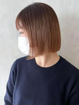 ミディアム カラー パーマ ヘアアレンジ ITbyALBUM 松戸のヘアスタイル