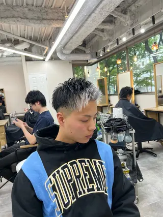 ショート カラー 渋谷 【メンズ特化】ナゴムのヘアスタイル