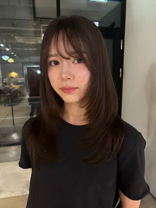 ミディアム 🎀抜け感ナチュラル 🎵asuna🪽のヘアスタイル