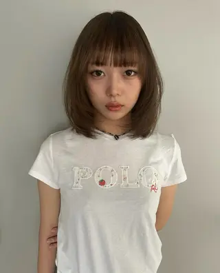 ミディアム パーマ/カラー 特化のヘアスタイル