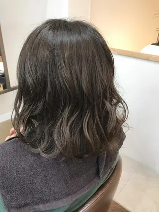 カラー 豊中駅3分eha レッスンモデルのヘアスタイル