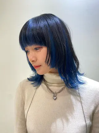 ミディアム カラー ブロンド/ミックス カラー三毛猫Kaiのヘアスタイル