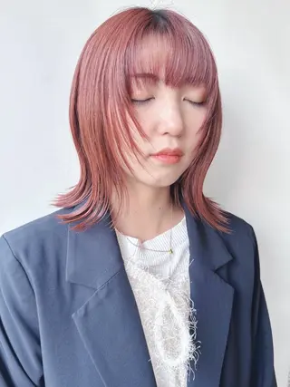 ミディアム ボブ/ゆるふわ ボブパーマ/とういのヘアスタイル