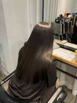 ロング カラー とば みゆうのヘアスタイル