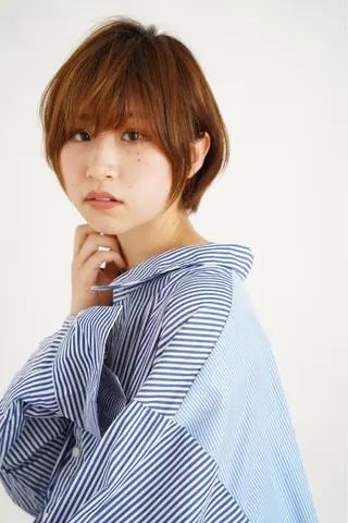 ショート カラー 髪質改善縮毛矯正 美容師✂️山崎竜二のヘアスタイル