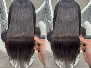ロング ヘアアレンジ 大宮縮毛矯正🩵 レイヤー 佐藤和のヘアスタイル