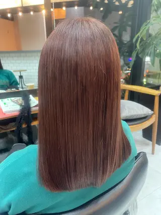 セミロング 赤み消しカラー /美 髪☘️Reika☘️のヘアスタイル