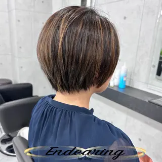 カラー Endearing 銀座/レイヤーカットのヘアスタイル