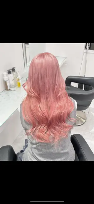 ロング カラー ウルフカット×ハイ トーン職人🤍ゆうひのヘアスタイル