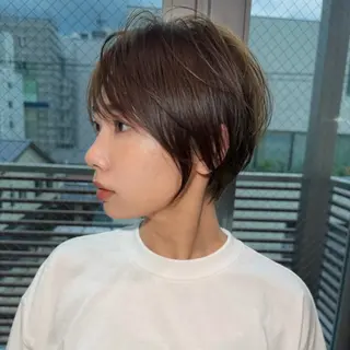ショート カラー レイヤー|縮毛矯正 |韓国ボブ|岡田洸太のヘアスタイル