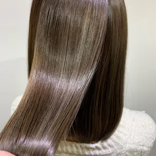 セミロング カラー 髪質改善 の達人/杉原碧仁のヘアスタイル