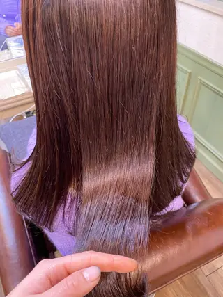 ロング カラー やました もえかのヘアスタイル