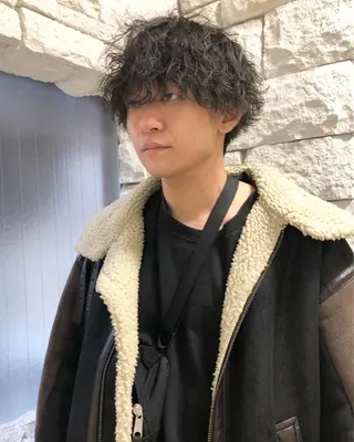 パーマ ヘアアレンジ メンズ メンズ特化✂️栗原 侑也のヘアスタイル
