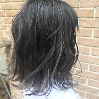 ミディアム カラー パーマ ヘアアレンジ メンズ キッズ ネイル マツエク・マツパ サロンドミルク 渋谷高比良のヘアスタイル