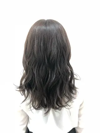 セミロング カラー 透明感カラー/ブリー チ✨駒場　笙のヘアスタイル
