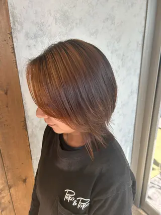 ミディアム 木村 真歩のヘアスタイル