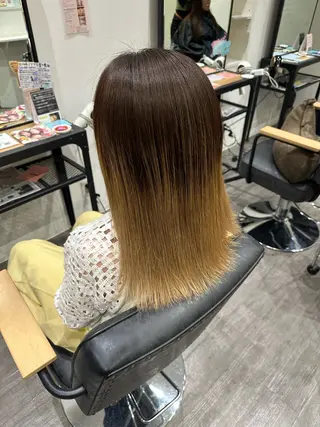 ミディアム 艶髪レイヤー上田 紗也🇰🇷💗のヘアスタイル