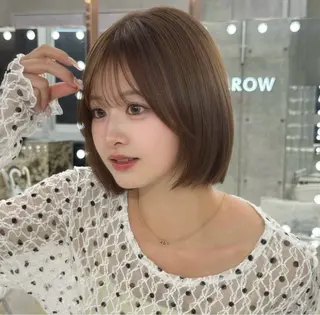 ショート 浦和/透明感カラー✨ 似合わせ💎ジュエリのヘアスタイル