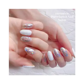 ミディアム ネイル 🐾enen style 🐾のネイルデザイン