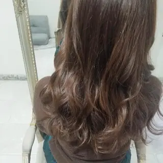 ロング カラー ヘアアレンジ See by merのマツエク・マツパデザイン