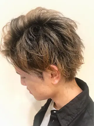 カラー メンズ メンズヘア特化 崎田 成人のヘアスタイル