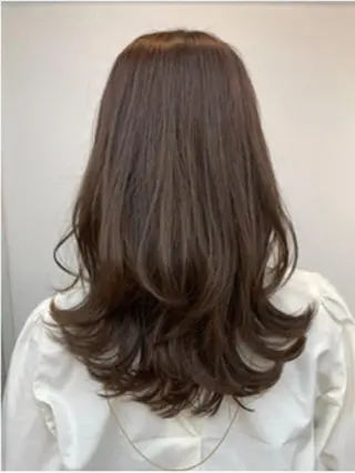 ミディアム カラー パーマ ヘアアレンジ 【ヘアケア特化型】 newi天王寺のヘアスタイル