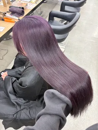 ロング miku/ラベンダー 透明感カラー🪻❤︎のヘアスタイル