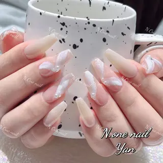 ネイル 長いだし/スカルプ/ パラシェルN.oneのネイルデザイン