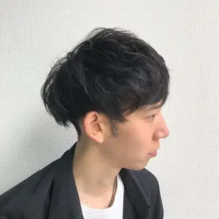 ショート メンズ RAIA💎ケア ブリーチ&パーマ💎のヘアスタイル