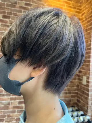 ショート カラー パーマ ヘアアレンジ メンズ キッズ ネイル マツエク・マツパ アイブロウ 久木原 ゆりのヘアスタイル