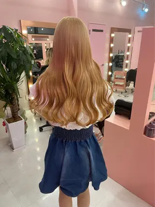 ロング カラー ヘアアレンジ メンズ ハイトーン特化💍 NØRN💍韓国のヘアスタイル