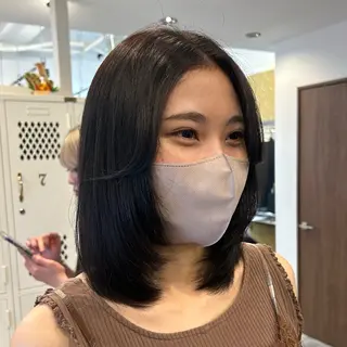 ミディアム レディースモデル募集 中✂️✨️つばさ✈️のヘアスタイル