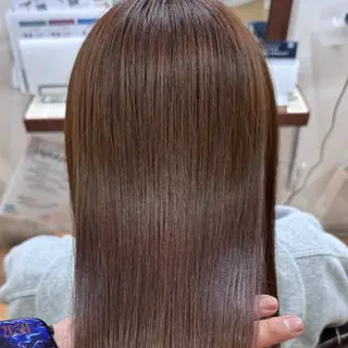 ロング カラー 縮毛矯正/ワンカラー モデル募集🫧田村のヘアスタイル