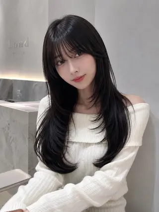 ロング 🦋韓国風レイヤー/ 艶髪矯正🦋凛太郎のヘアスタイル