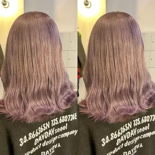 セミロング カラー yoriダブルカラー 代表すがわらのヘアスタイル