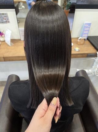 ミディアム カラー パーマ 関口 友菜のヘアスタイル
