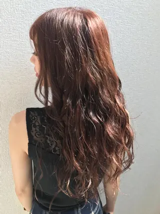 カラー 山本美月🫧艶カラー 🐬暖色カラー🫧のヘアスタイル